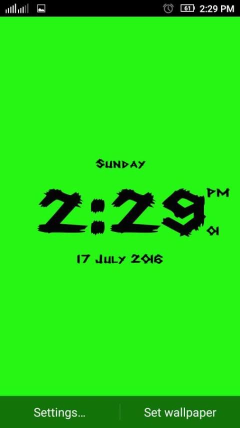 Prisma digital clock free screenshot 1