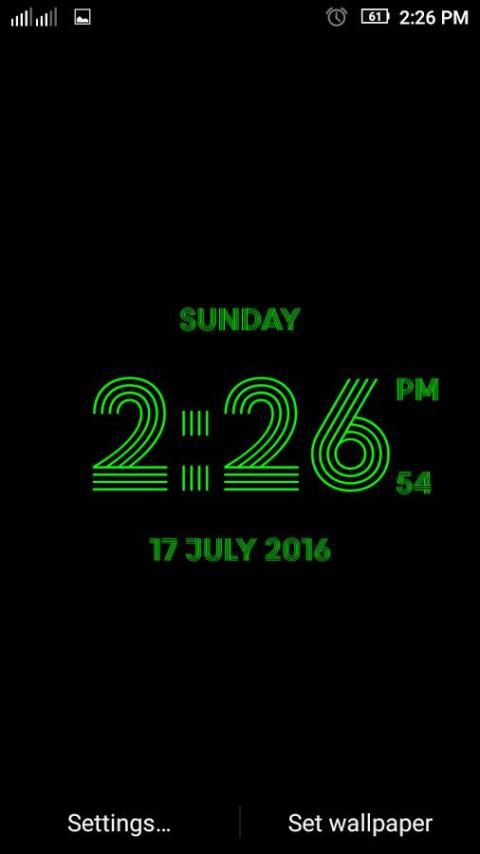 Prisma digital clock free скриншот 4