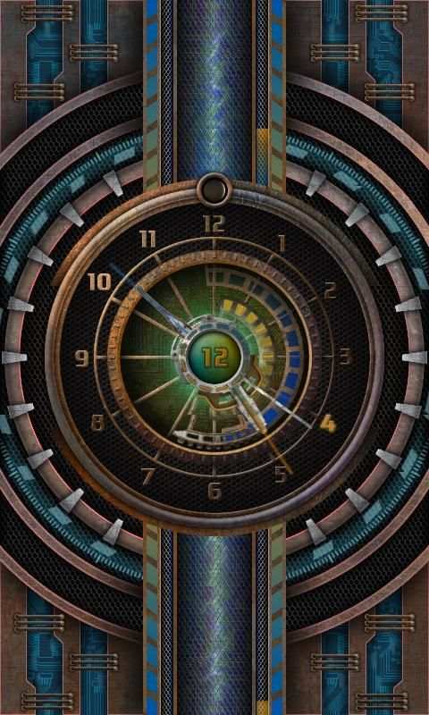 Tech Clock live wallpaper 3 تصوير الشاشة