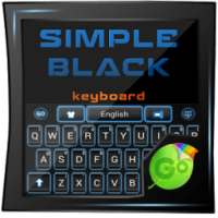 Simple Black GO Keyboard Theme on 9Apps