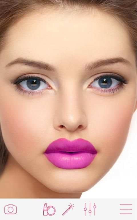 Lips Makeup Camera скриншот 2