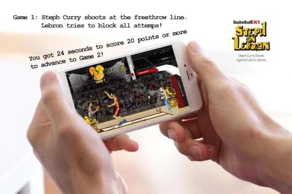 Basketball: Curry vs Lebron screenshot 1