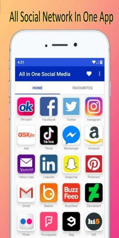 Social Media Apps All in One Social Networks App screenshot 5