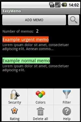 Easy Memo - Protect your memos 6 تصوير الشاشة