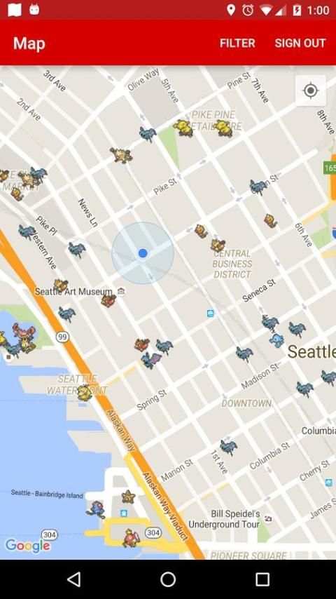 PokeMap - Maps for Pokemon Go 3 تصوير الشاشة