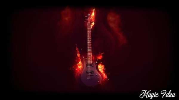 Fire Guitar Wallpaper screenshot 3
