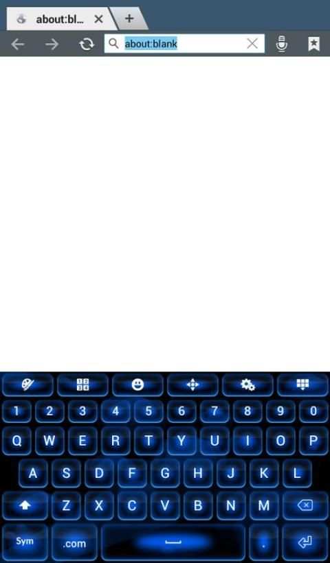 Color Blue Keyboard Theme 6 تصوير الشاشة