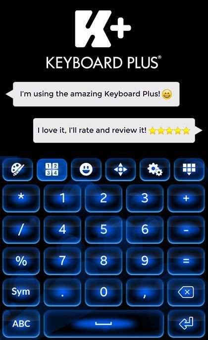 Color Blue Keyboard Theme 13 تصوير الشاشة