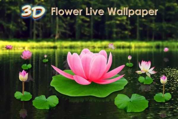 Flower Live Wallpaper 3D 3 تصوير الشاشة