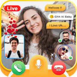 Fake Girl Video Call - Live Talk Random Video Call आइकन