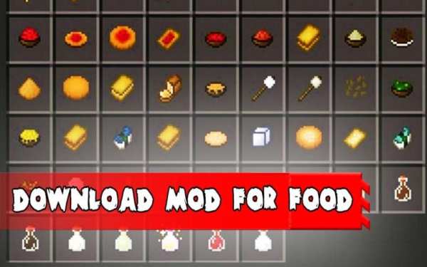 Food mod for Minecraft PE 3 تصوير الشاشة