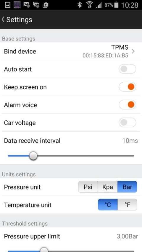 TPMS CDP screenshot 1