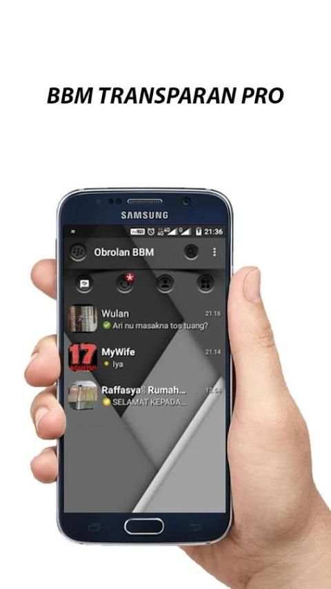 Transparent BBM+ screenshot 3