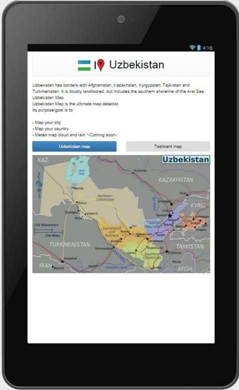 Uzbekistan map screenshot 3