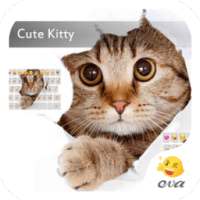 Cute Kitty Eva Emoji Keyboard