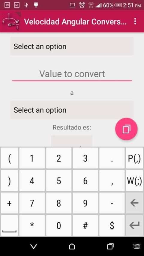Velocidad Angular - Conversor скриншот 4