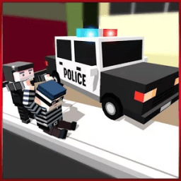 Police Car Craft Cube 3D Sims иконка