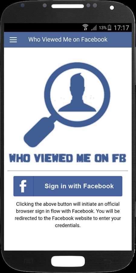 Who Viewed Me on Facebook स्क्रीनशॉट 1