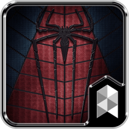 Black Spider Launcher theme أيقونة