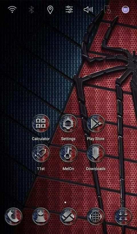Tema spider hitam screenshot 7