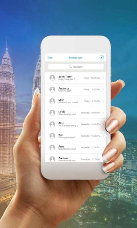 iMessage with style of iOS 9 screenshot 4