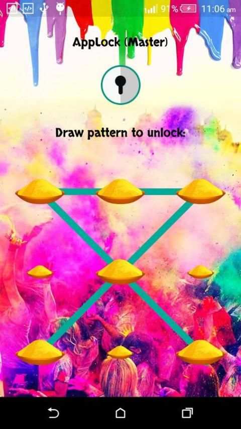 App Lock : Theme Holi स्क्रीनशॉट 4