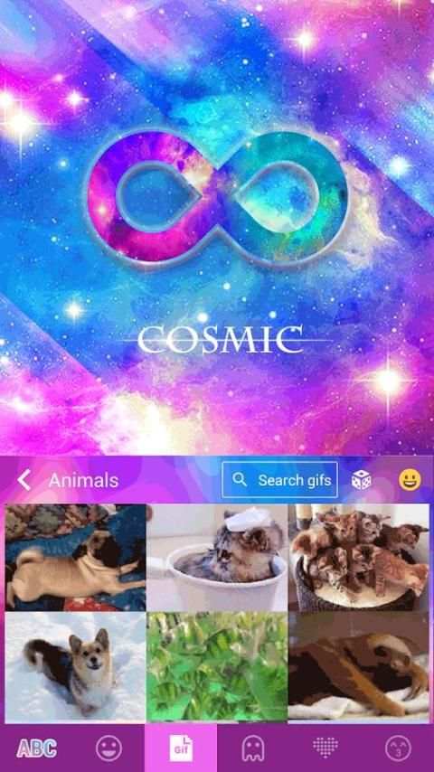 Cosmic Star Emoji KikaKeyboard screenshot 4