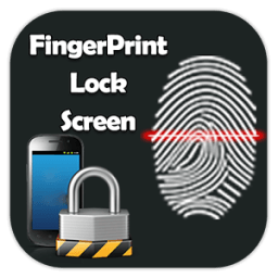 FingerPrint Lock Screen Fake أيقونة