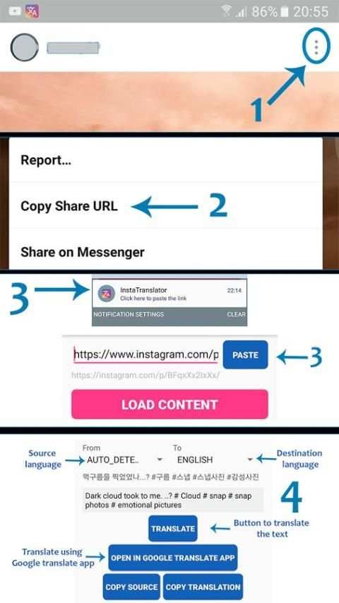 InstaTranslator for Instagram screenshot 1