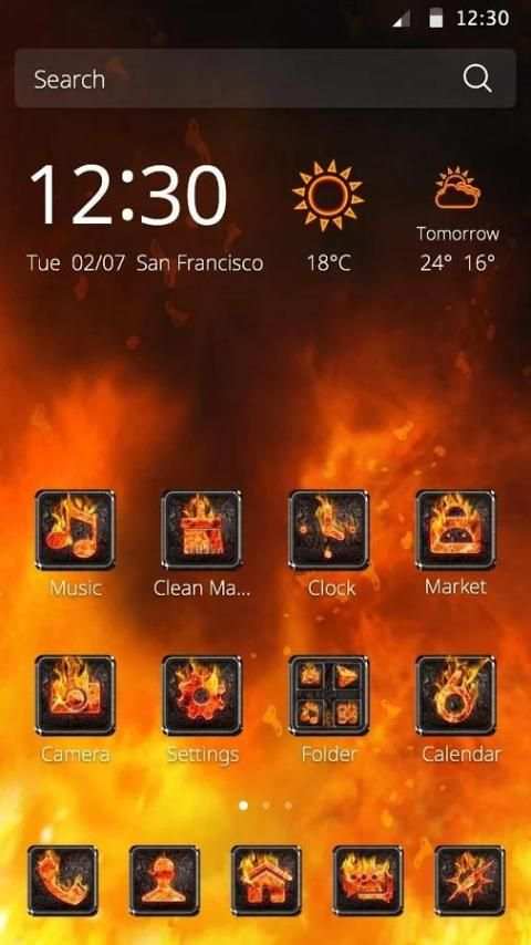 Fire CM Launcher Theme screenshot 3
