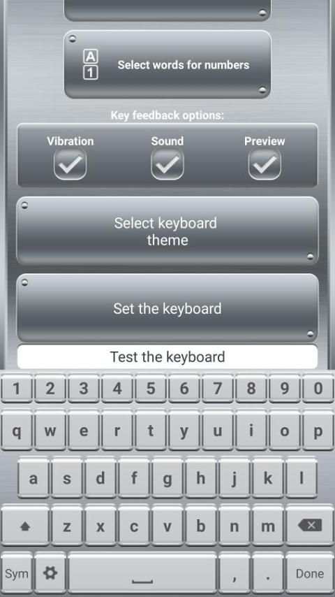 Silver Keyboard with Emojis screenshot 5