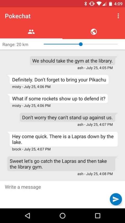 PokeChat Team 2 تصوير الشاشة