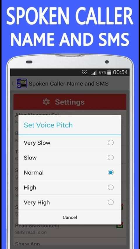 Spoken Caller Name and SMS 2 تصوير الشاشة