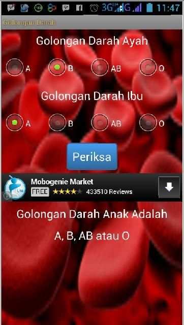 Periksa Golongan Darah screenshot 1