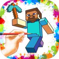 How to draw minecraft on 9Apps