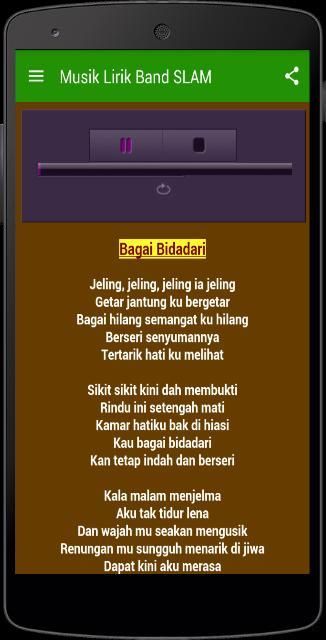 Musik Lirik Band SLAM 1 تصوير الشاشة