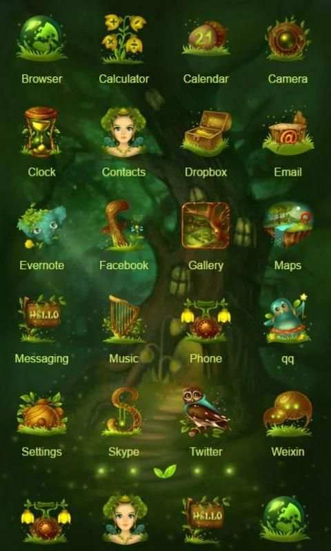 Magic Forest ZERO Launcher 2 تصوير الشاشة
