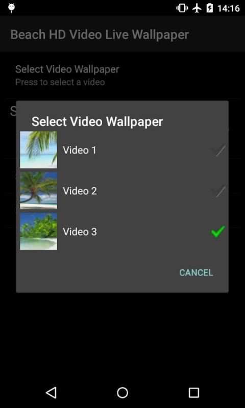 Beach HD Video Live Wallpaper screenshot 1