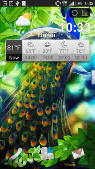 Peacock Live Wallpaper स्क्रीनशॉट 2