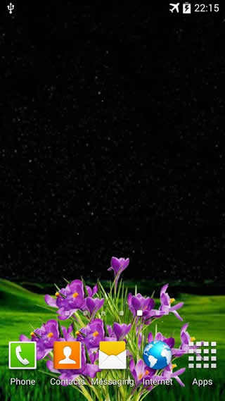 3D Night Mushroom Live Wallpaper screenshot 3