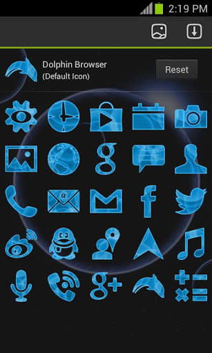 Future Phone Blue Theme Free screenshot 4