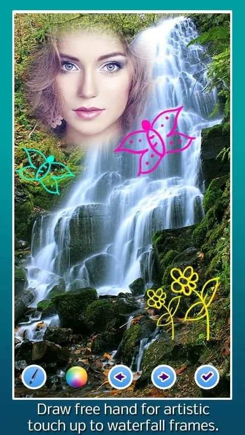 Waterfall Photo Frames Camera स्क्रीनशॉट 3