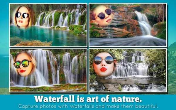 Waterfall Photo Frames Camera screenshot 1
