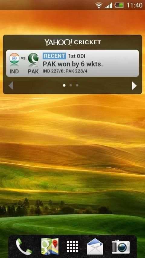 Yahoo Cricket स्क्रीनशॉट 1