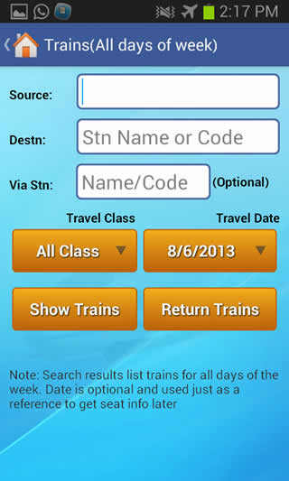 Indian Rail Train & IRCTC Info screenshot 1