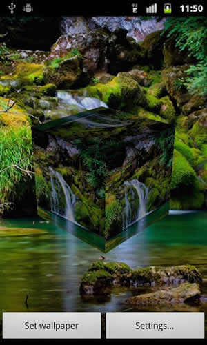 3D waterfall live wallpaper स्क्रीनशॉट 1