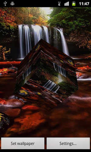 3D waterfall live wallpaper स्क्रीनशॉट 2