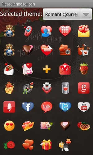Romantic Theme GO Launcher EX screenshot 4