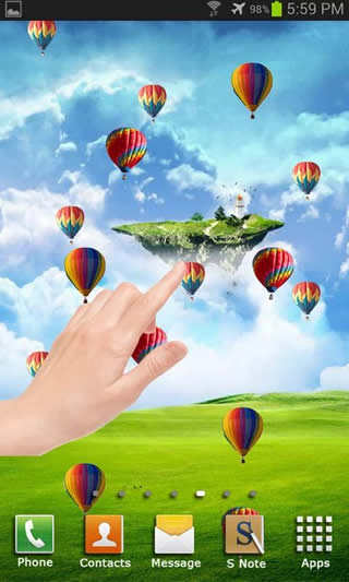 Galaxy S5 Live Wallpaper screenshot 1