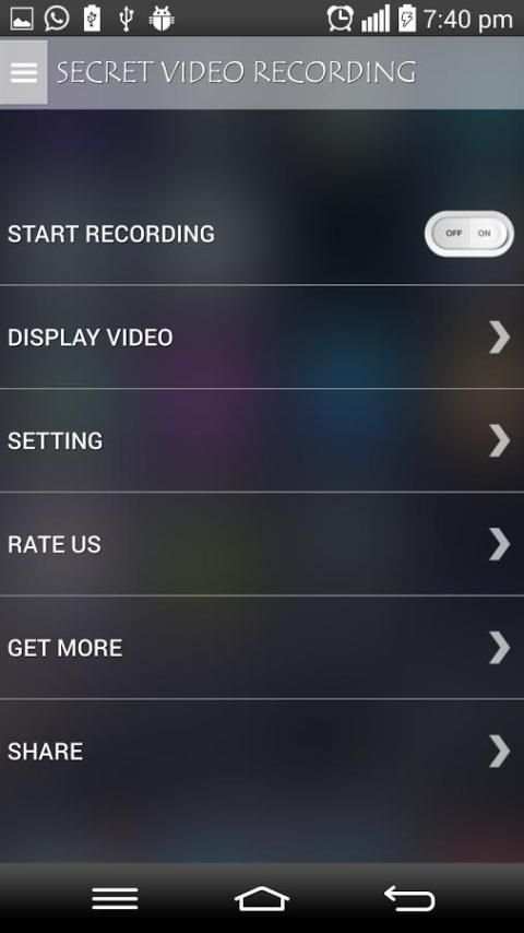 Spy Camera Recording screenshot 2